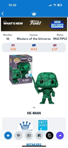 Funko pop vinyl - art, series
